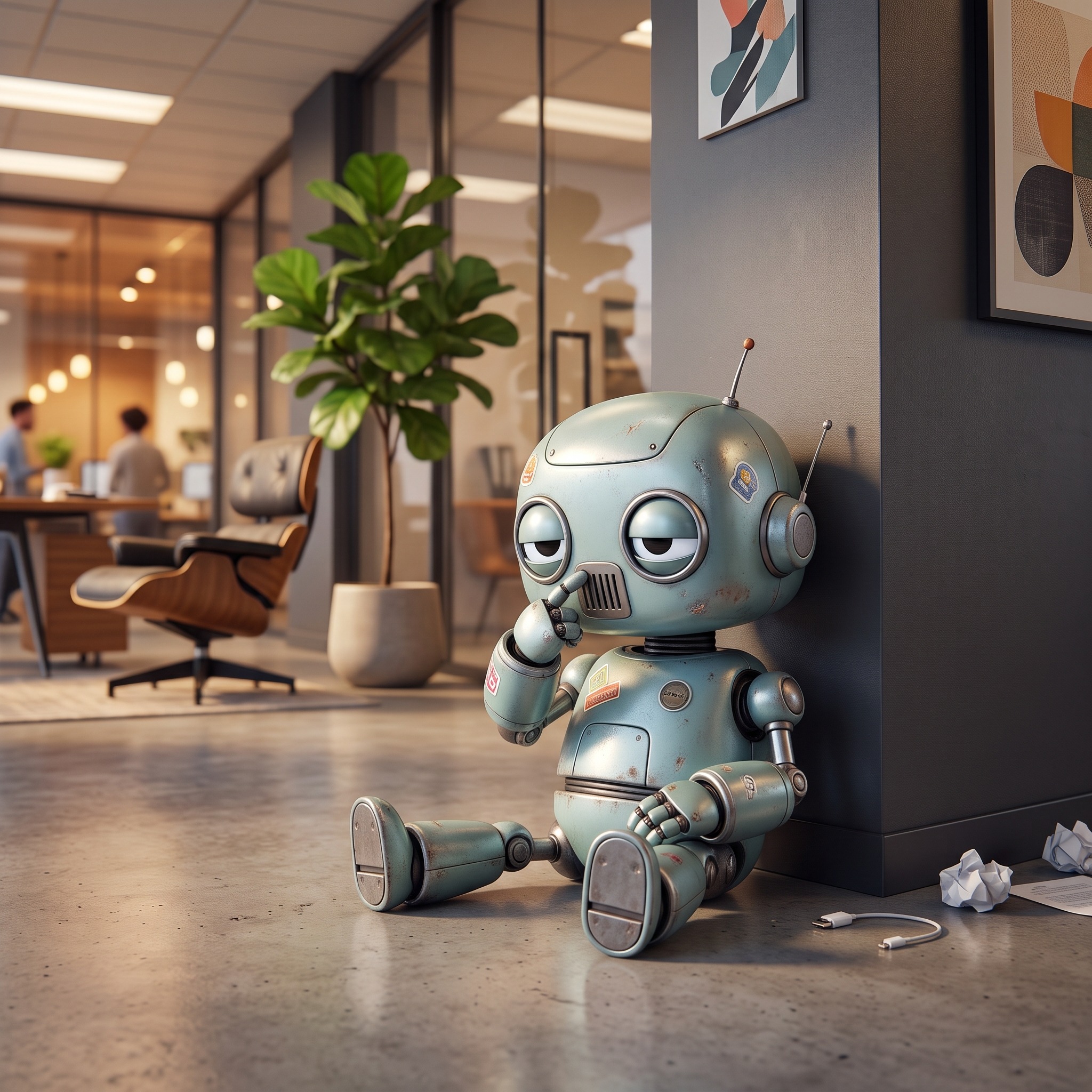 Roboter im Büro